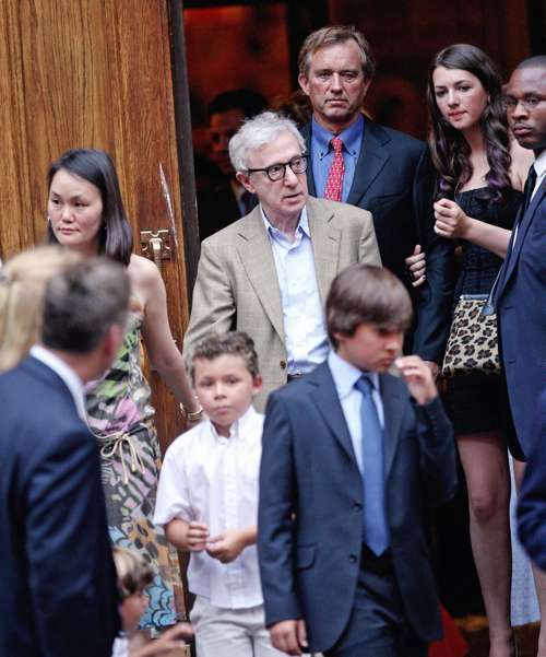 Woody Allen, with wife Soon-Yi, and Robert F. Kennedy Jr., with daughter Kyra
